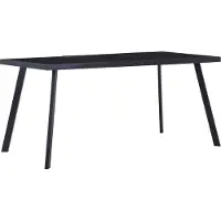 Prolenta Maison Exclusive - Table à manger noire 180 x 90 x 75 cm, verre trempé
