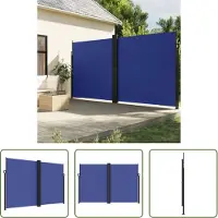The Living Store Store latéral extensible bleu 220x600 cm