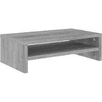 vidaXL Pied d'écran gris Sonoma 42x24x13 cm bois composite