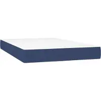 Syfax Matelas de lit à ressorts ensachés fermeté moyenne Bleu 120x200x20 cm Tissu
