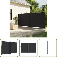 The Living Store Store latéral extensible noir 160x1200 cm
