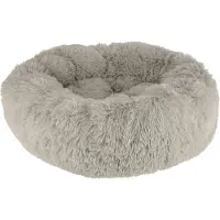 Kerbl Kuschelbett Fluffy (Farbe hellgrau, Höhe 19 cm, Durchmesser 76 cm) 80424