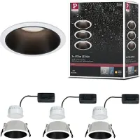 Paulmann LED à encastrer Cole, set de 3 lampes