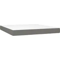Syfax Matelas de lit à ressorts ensachés fermeté moyenne Gris foncé 160x200x20 cm