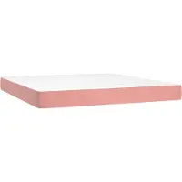 Syfax Matelas à ressorts ensachés 160 x 210 cm Rose