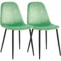 VCM Ensemble de 2 chaises de salle à manger | Scandinavian Upholstered Kitchen Chair Chaises Salle à manger Salle à manger Table Dossier Fiolo