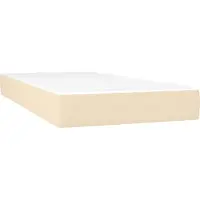 Syfax Matelas à ressorts ensachés pour enfants fermeté moyenne crème 80x160 cm tissu