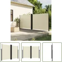 The Living Store Store latéral extensible Crème 180x1200 cm