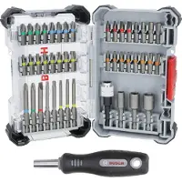 Bosch Coffret de vissage 44 pcs + poignée - - 2607017733