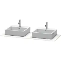 Duravit Console XSquare, 2 découpes, 1400x16x550mm, XS063GB2222