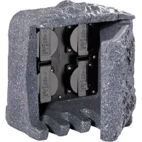 TRIO Poste électrique extérieur 4 prises STECKDOSEN 9962-11