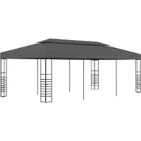 Syfax Tonnelle de jardin 3 x 6 m Anthracite