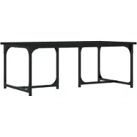 Syfax Table basse Noir 90x50x35 cm Bois d'ingénierie