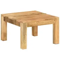 Syfax Table basse 55x55x35 cm Bois de manguier massif