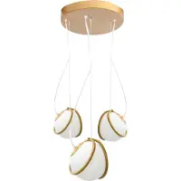 Toolight Lampe Suspendue APP1090-3CP Gold