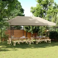 Prolenta Maison Exclusive - Tente de réception pliable Pop-Up Taupe 580 x 292 x 315 cm