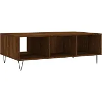 Syfax Table basse chêne marron 104x60x35 cm bois d'ingénierie