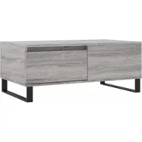 Syfax Table basse Sonoma gris 90x50x36,5 cm Bois d'ingénierie