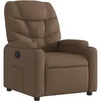 Syfax Fauteuil inclinable Marron Tissu