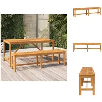 vidaXL Banc de jardin 150 cm en bois massif d'acacia - Bancs de jardin