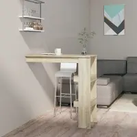 Prolenta Maison Exclusive - Table de bar murale Chêne Sonoma 102x45x103,5 cm Matériau dérivé du bois