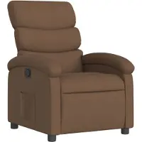 Syfax Fauteuil inclinable Marron Tissu