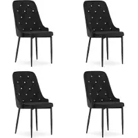 Leobert Chaise Valora AMORE - Harne x4 | Lot de 4 chaises élégantes de style contemporain