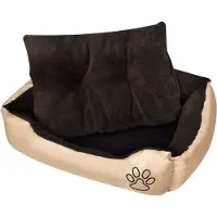 The Living Store Lit chaud pour chien avec coussin XL