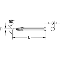 Ks Tools Grains, 8-edged, Ø 8mm 1620365