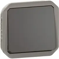 Legrand Utilisation, Bouton + interrupteur, Gris