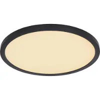 Globo Lighting Plafonnier plastique noir, LED