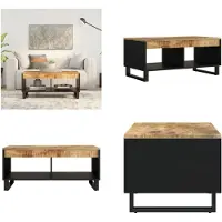 vidaXL Table basse 90x50x40 cm Bois massif Mango - Table basse - Tables basses - Table d'appoint - Table de salon