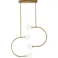 Toolight Lampe Suspendue APP639-4CP Gold