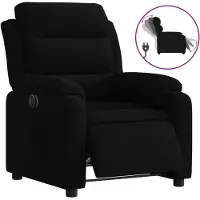 Syfax Fauteuil inclinable électrique noir velours