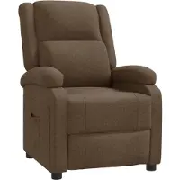 Syfax Fauteuil inclinable Marron Tissu