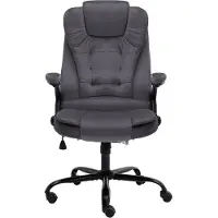 vidaXL Chaise de bureau gris foncé velours