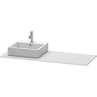 Duravit Console XSquare, 1 découpe à gauche, 1400x16x550mm, XS060GL3636