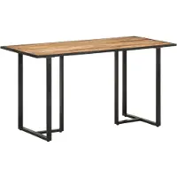 Prolenta Maison Exclusive - Table à manger 140 cm en bois de manguier brut