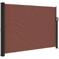 Syfax Auvent latéral rétractable marron 140x300 cm