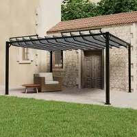 vidaXL Pergola design avec toit à lamelles 3x4 m Anthracite Tissu et aluminium - Pavillons & Tentes de réception 2025 Nouveau9547821 2parcel