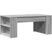 Syfax Table basse sonoma gris 102x55x42 cm bois d'ingénierie
