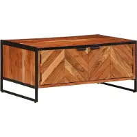Prolenta Table basse exclusive - Dimensions : 90 x 55 x 40 cm - Bois massif d'acacia