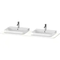 Duravit Console Happy D.2 Plus, 1600x550 mm, 2 découpes, pour meuble sous-lavabo HP4946B, HP4964B, HP4974B, HP032HB3636