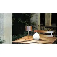 Zafferano Lampe De Table Led Olivia Pro Mini Blanche Rechargeable Et Dimmable