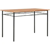 Prolenta Maison Exclusive - Table à manger marron 120 × 70 × 75 cm, MDF