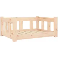 Syfax Lit pour chien 65,5x50,5x28 cm Bois de pin solide