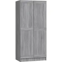 Syfax Garde-robe Sonoma gris 82,5x51,5x180 cm Bois d'ingénierie