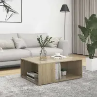 Prolenta Maison Exclusive - Table basse Chêne Sonoma 90x67x33 cm Matériau dérivé du bois