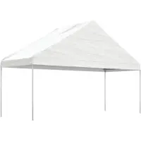 vidaXL Pavillon avec toit blanc 20,07x5,88x3,75 m Polyéthylène