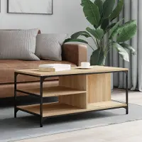 Prolenta Maison Exclusive - Table basse en chêne Sonoma 100x50x45 cm Matériau dérivé du bois